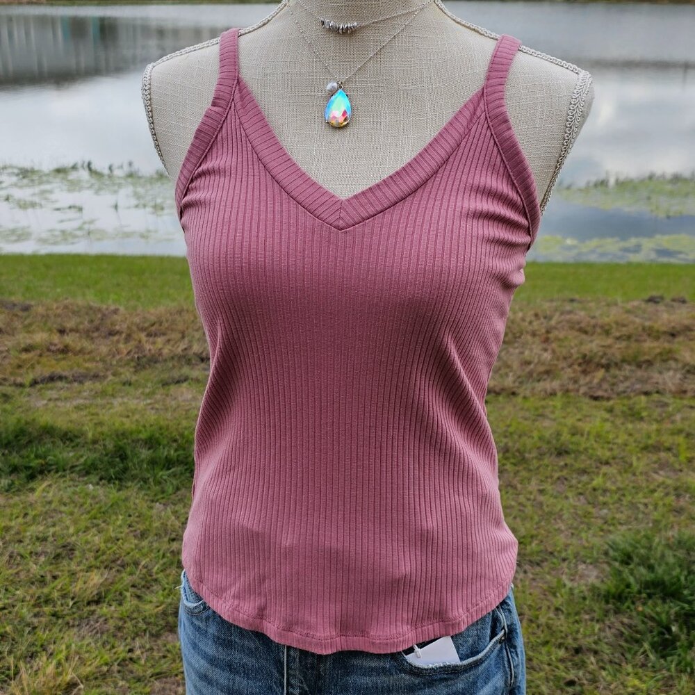 SOLD OUT - Basic Babe Tank Top - Dusty Rose